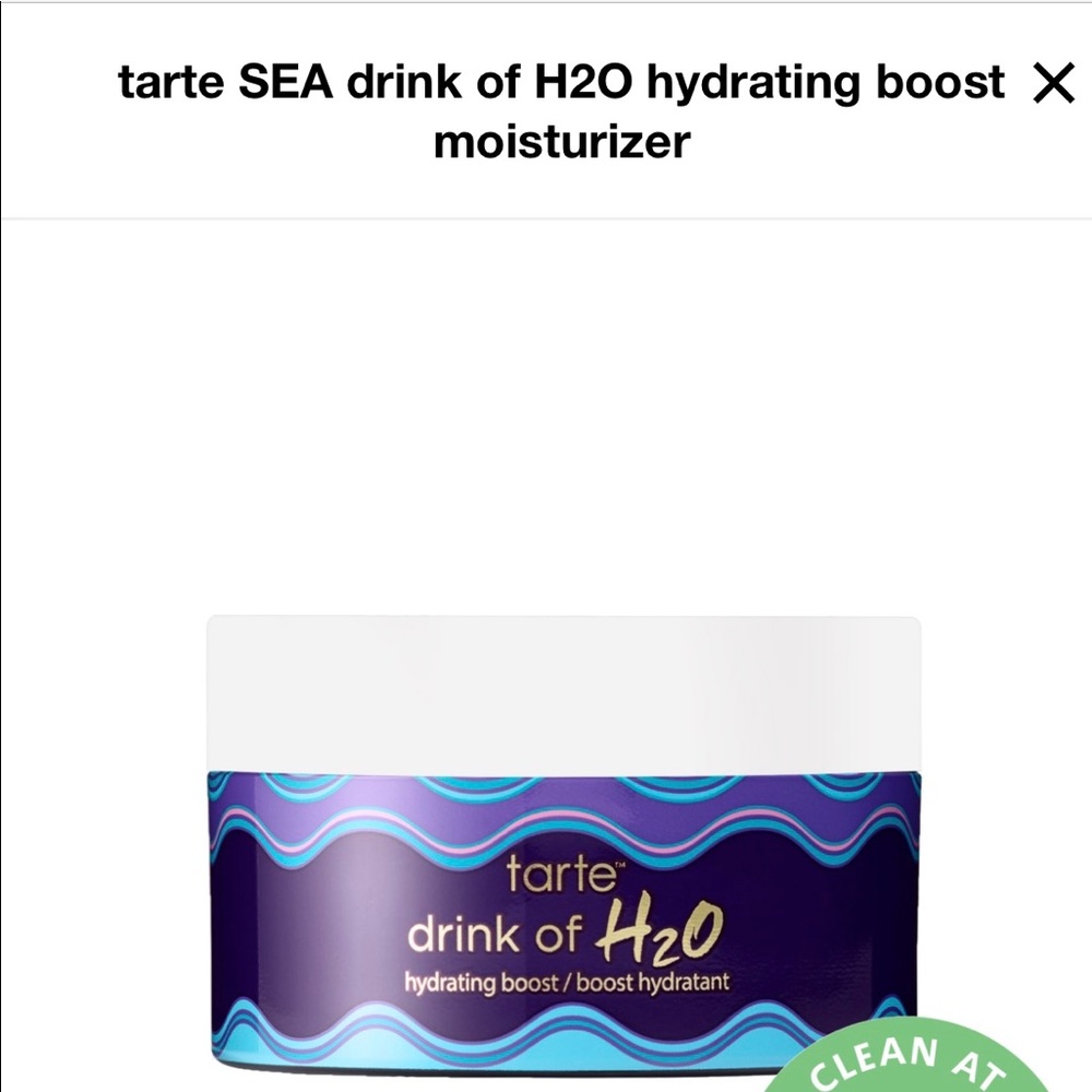 Tarte Sea Drink of H20 hydrating moisturizer